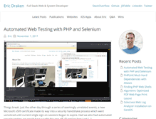 Tablet Screenshot of ericdraken.com